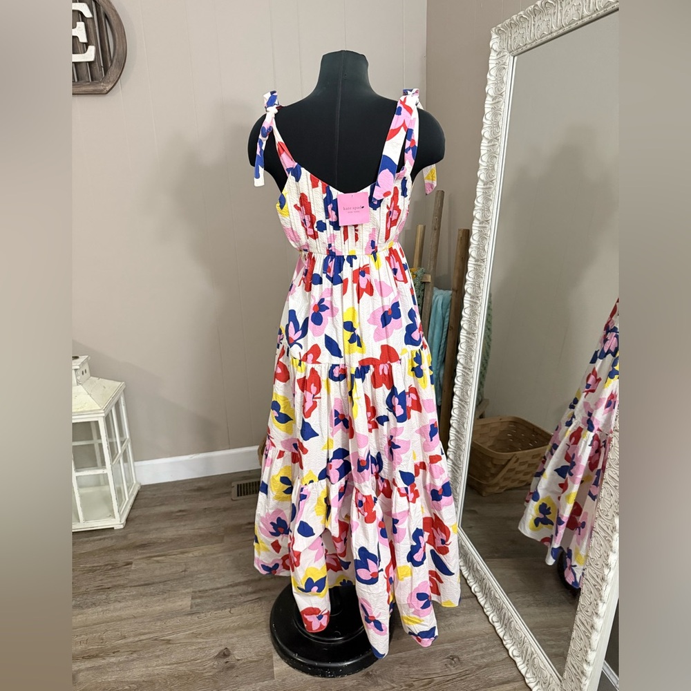 Kate Spade • Summer Flowers Tiered Maxi Dress - Picture 6 of 16